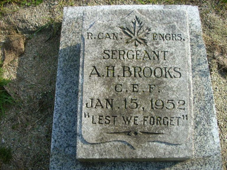 Photo: Aime Brooks Headstone in Mountain View Cemetery